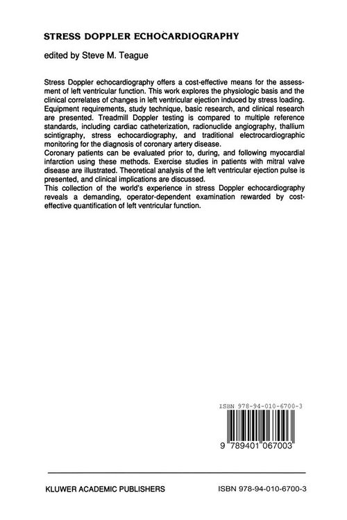 Produktbild: Stress Doppler Echocardiography