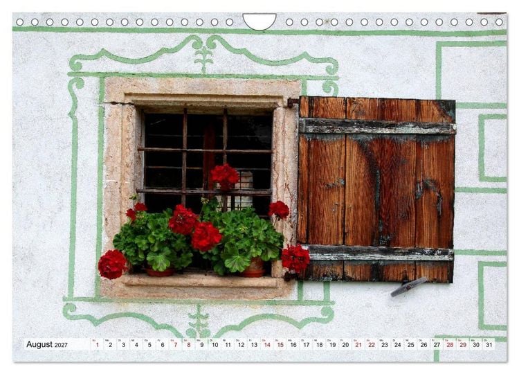 Produktbild: Bauernfenster (Wandkalender 2027 DIN A4 quer), CALVENDO Monatskalender