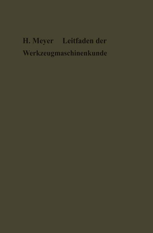 Produktbild: Leitfaden der Werkzeugmaschinenkunde