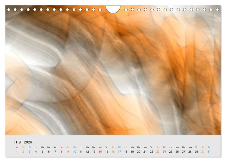 Produktbild: Couleurs et abstraction (Calendrier mural 2026 DIN A4 vertical), CALVENDO calendrier mensuel