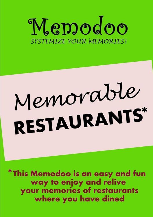 Produktbild: Memodoo Memorable Restaurants