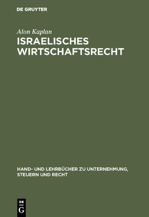 Produktbild: Israelisches Wirtschaftsrecht