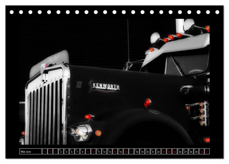 Produktbild: Kenworth W900 PHOTOART (Tischkalender 2026 DIN A5 quer), CALVENDO Monatskalender