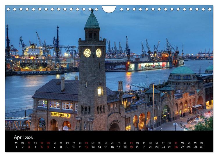 Produktbild: Hamburg (Wandkalender 2026 DIN A4 quer), CALVENDO Monatskalender