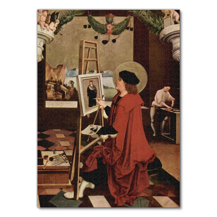 Produktbild: Lais Puzzle Niklaus Manuel Deutsch - Hl. Lukas, die Madonna malend, Altarfl&uuml;gel 1000 Teile