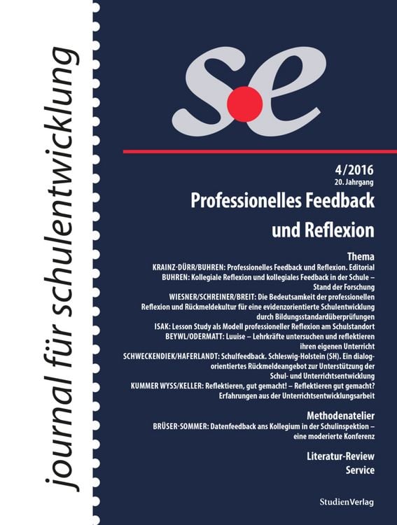 Produktbild: Journal f&uuml;r schulentwicklung 4/2016