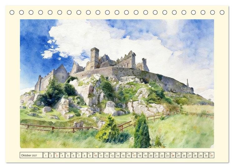 Produktbild: Irland - Spektakul&auml;re Natur und Geschichte (Tischkalender 2027 DIN A5 quer), CALVENDO Monatskalender
