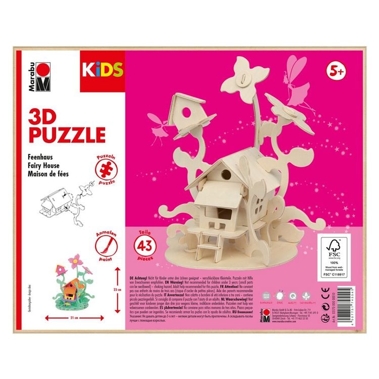 Produktbild: Marabu KiDS 3D Puzzle Feenhaus