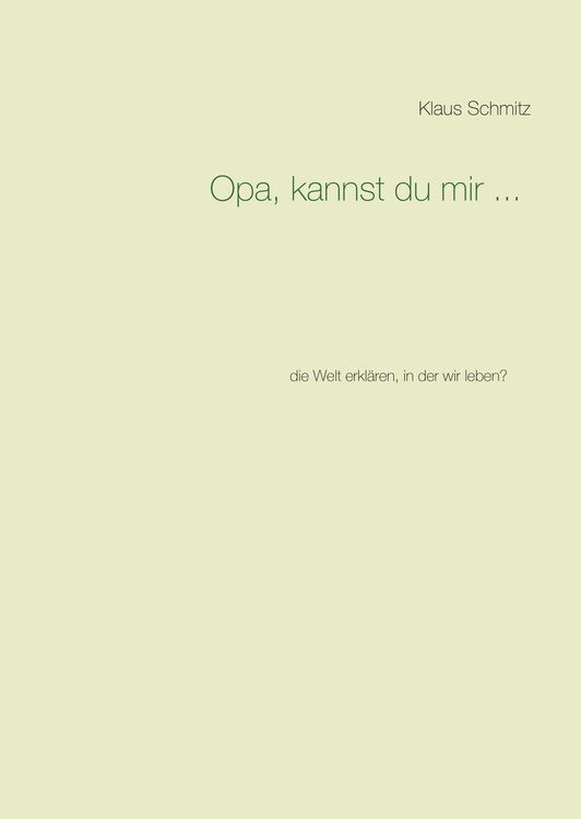 Produktbild: Opa, kannst du mir ...