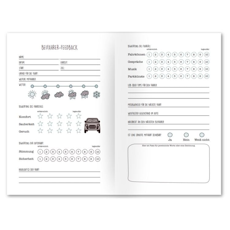 Produktbild: Beifahrer-G&auml;stebuch zum 18. Geburtstag - Kreatives Auto-G&auml;stebuch f&uuml;r Fahranf&auml;nger, F&uuml;hrerschein & Neues Auto