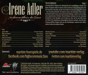 Produktbild: Irene Adler 01 - Tod Im Oberhaus/CD