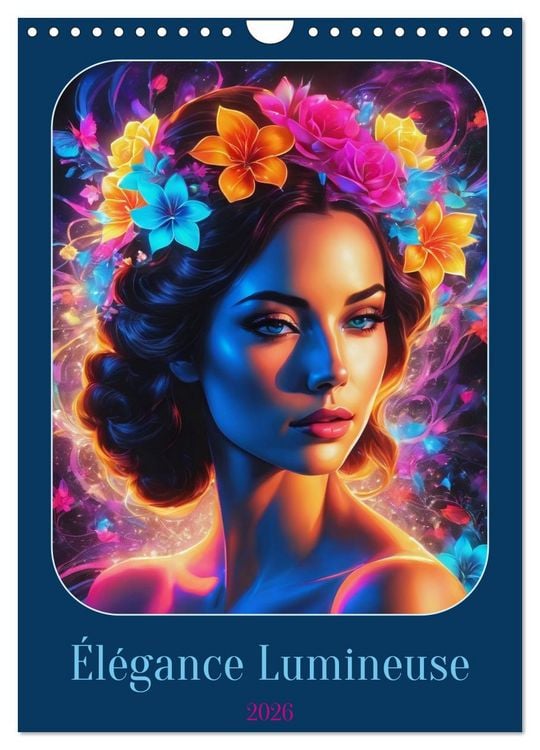 Produktbild: &Eacute;l&eacute;gance Lumineuse (Calendrier mural 2026 DIN A4 horizontal), CALVENDO calendrier mensuel