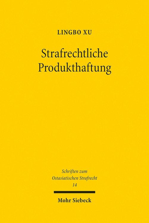 Produktbild: Strafrechtliche Produkthaftung