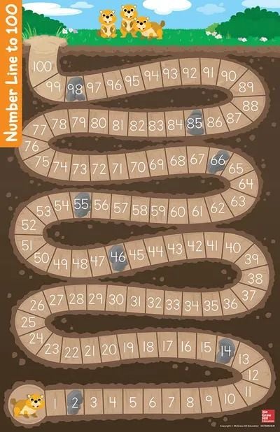 Produktbild: Arrive Math Game Board, Number Line to 100
