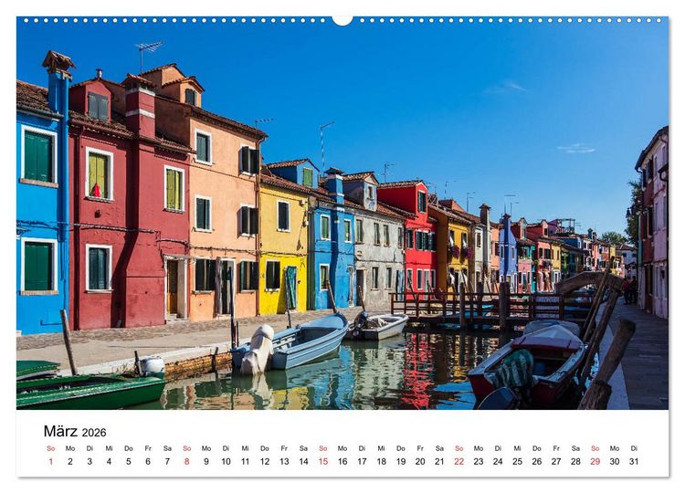 Produktbild: Unterwegs in Venedig (Wandkalender 2026 DIN A2 quer), CALVENDO Monatskalender