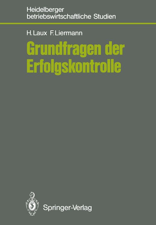 Produktbild: Grundfragen der Erfolgskontrolle
