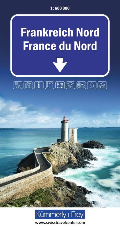 Produktbild: K&uuml;mmerly+Frey Strassenkarte Frankreich Nord 1:600.000