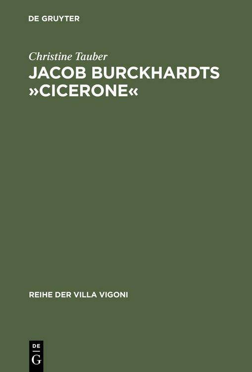 Produktbild: Jacob Burckhardts &raquo;Cicerone&laquo;