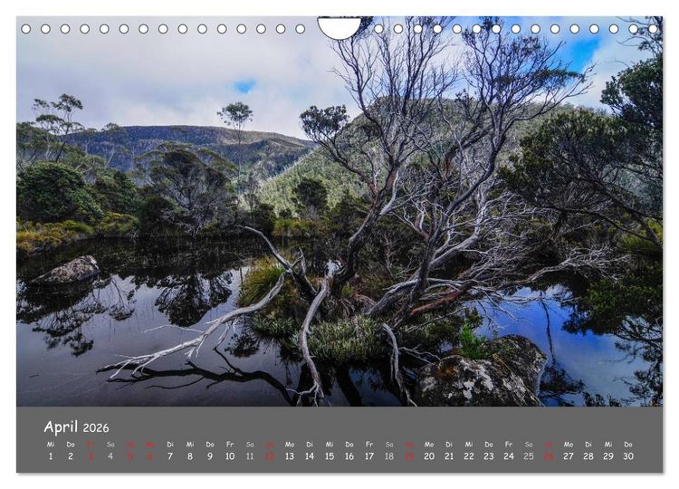 Produktbild: Naturlandschaften Tasmaniens (Wandkalender 2026 DIN A4 quer), CALVENDO Monatskalender
