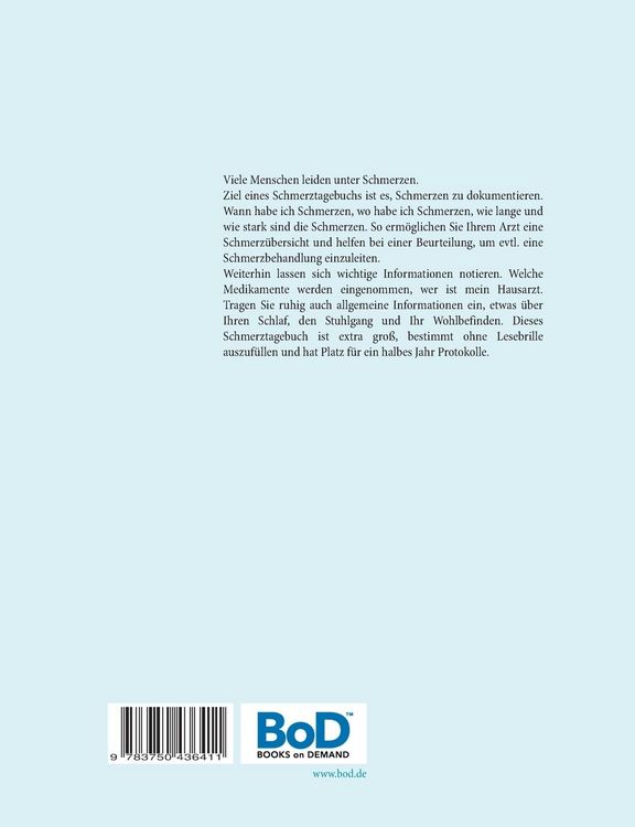 Produktbild: Schmerztagebuch