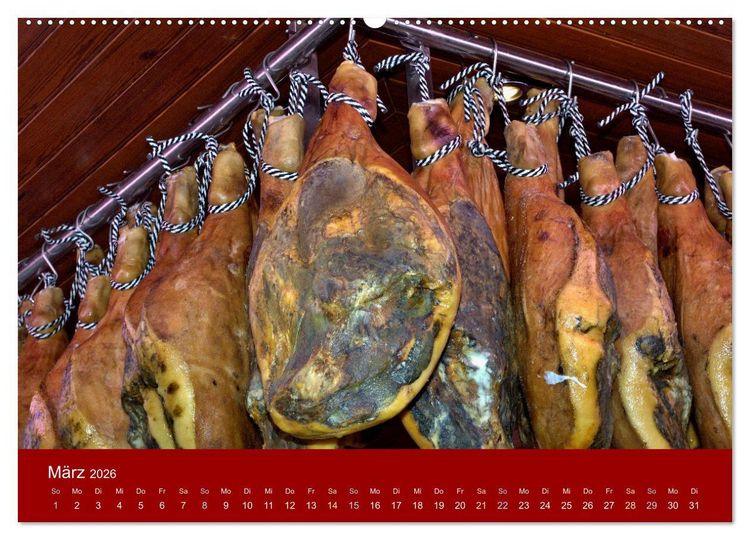 Produktbild: Schinken und Wurst (hochwertiger Premium Wandkalender 2026 DIN A2 quer), Kunstdruck in Hochglanz