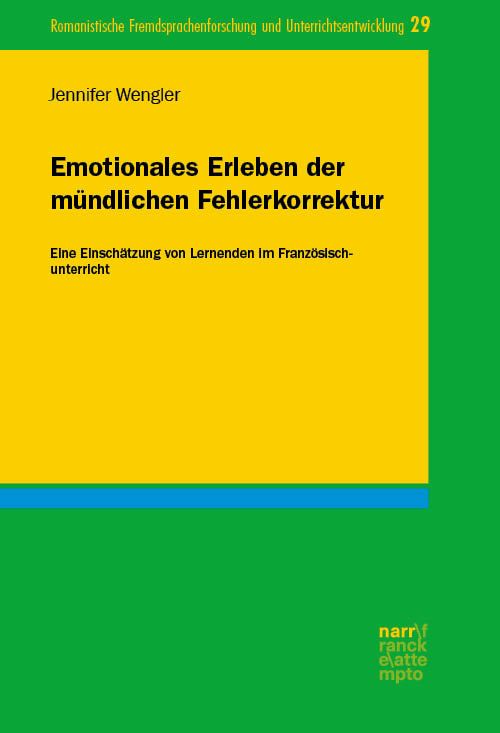 Produktbild: Emotionales Erleben der m&uuml;ndlichen Fehlerkorrektur