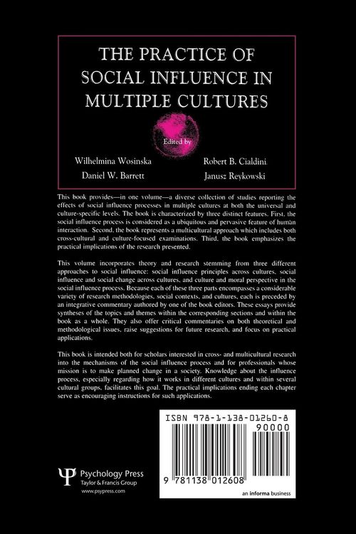 Produktbild: The Practice of Social influence in Multiple Cultures