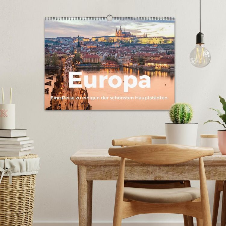 Produktbild: Europa - Eine Reise zu einigen der sch&ouml;nsten Hauptst&auml;dten. (Wandkalender 2026 DIN A3 quer), CALVENDO Monatskalender