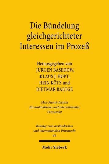 Produktbild: Die B&uuml;ndelung gleichgerichteter Interessen im Proze&szlig;