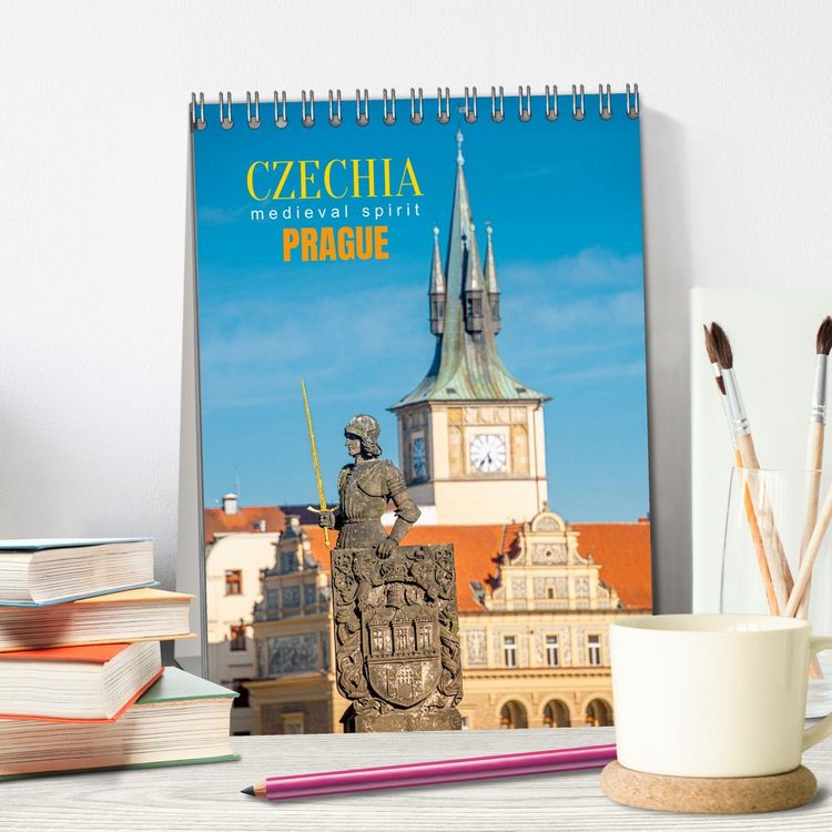 Produktbild: Czechia, Prague - Medieval Spirit (Desk Calendar 2026 DIN A5 portrait), CALVENDO 12 Month DeskCalendar