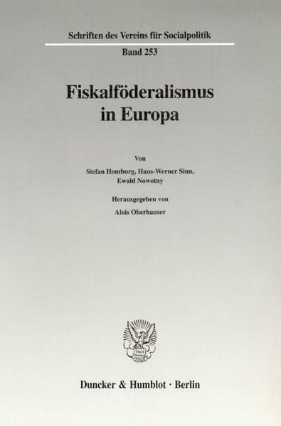 Produktbild: Fiskalf&ouml;deralismus in Europa.
