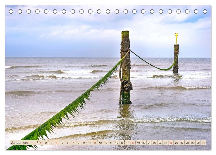 Produktbild: Norderney Spaziergang (Tischkalender 2026 DIN A5 quer), CALVENDO Monatskalender