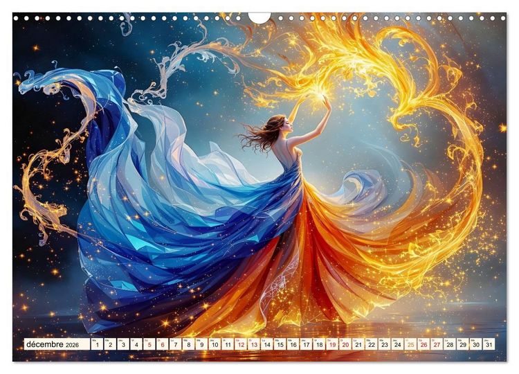 Produktbild: &Eacute;l&eacute;gance captivante (Calendrier mural 2026 DIN A3 vertical), CALVENDO calendrier mensuel