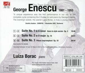 Produktbild: Enescu: The Three Piano Suites