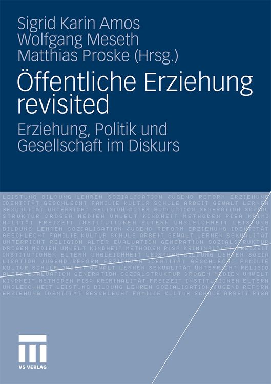 Produktbild: &Ouml;ffentliche Erziehung revisited