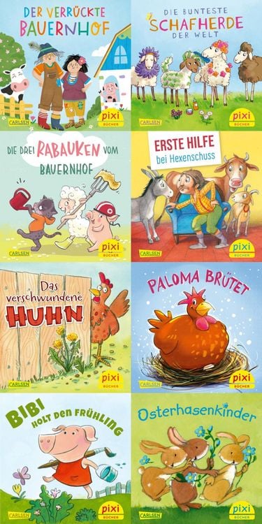 Produktbild: Pixi-8er-Set 287: Frühling auf dem Bauernhof (8x1 Exemplar)
