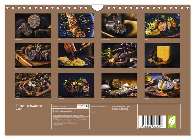 Produktbild: Tr&uuml;ffel - schwarzes Gold (Wandkalender 2027 DIN A4 quer), CALVENDO Monatskalender