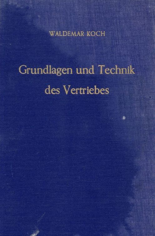 Produktbild: Grundlagen und Technik des Vertriebes.