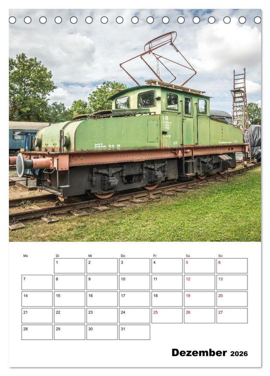 Produktbild: Klein- und Privatbahn Museum Gramzow (Tischkalender 2026 DIN A5 hoch), CALVENDO Monatskalender