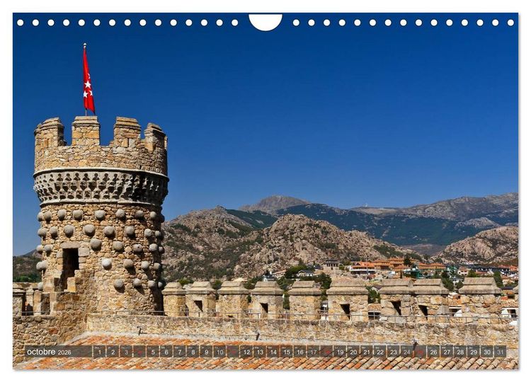 Produktbild: Escapade de Madrid (Calendrier mural 2026 DIN A4 vertical), CALVENDO calendrier mensuel
