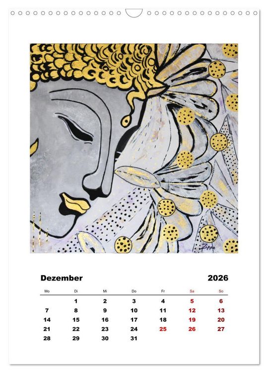 Produktbild: Buddha Relax (Wandkalender 2026 DIN A3 hoch), CALVENDO Monatskalender