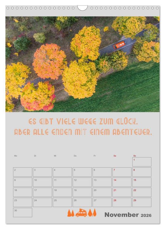 Produktbild: Vanlife - Hotel kann jeder! (Wandkalender 2026 DIN A3 hoch), CALVENDO Monatskalender