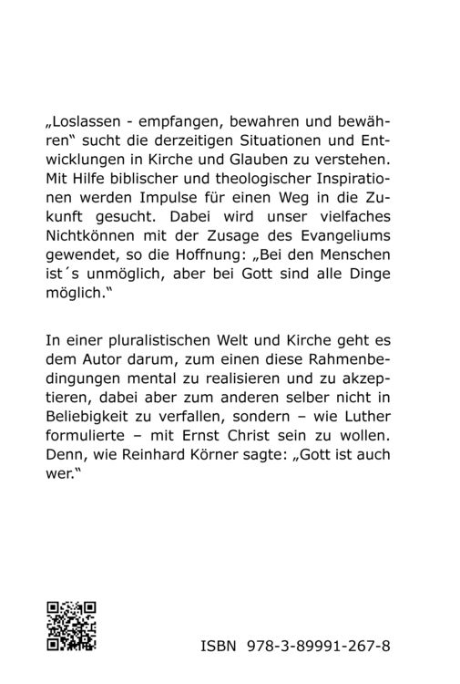 Produktbild: Sich loslassen - empfanngen, bewahren und bew&auml;hren