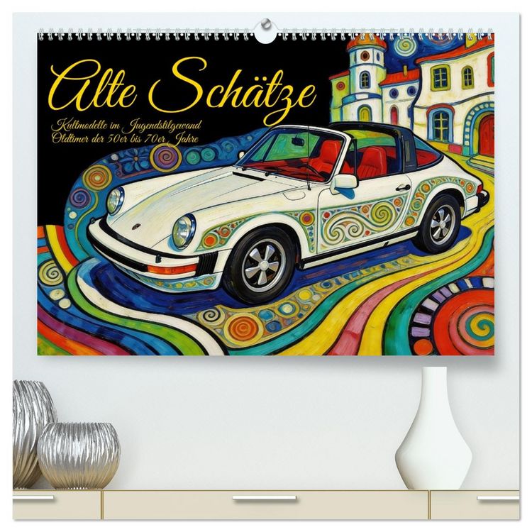 Produktbild: Alte Sch&auml;tze Kultmodelle im Jugendstilgewand (hochwertiger Premium Wandkalender 2027 DIN A2 quer), Kunstdruck in Hochglanz