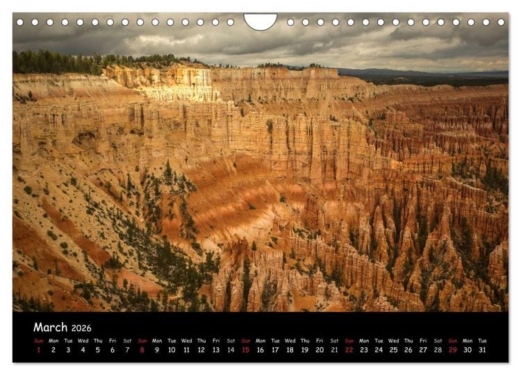 Produktbild: Beautiful Bryce Canyon (Wall Calendar 2026 DIN A4 landscape), CALVENDO 12 Month Wall Calendar