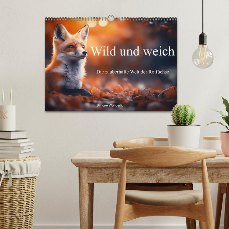 Produktbild: Wild und weich - Die zauberhafte Welt der Rotf&uuml;chse (Wandkalender 2026 DIN A3 quer), CALVENDO Monatskalender