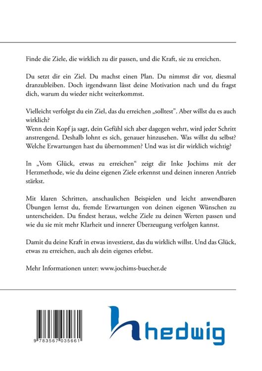 Produktbild: Vom Gl&uuml;ck, etwas zu erreichen
