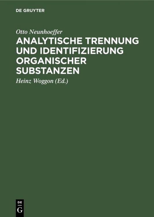 Produktbild: Analytische Trennung und Identifizierung organischer Substanzen