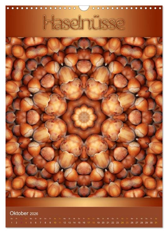 Produktbild: Kulinarische Mandalas (Wandkalender 2026 DIN A3 hoch), CALVENDO Monatskalender