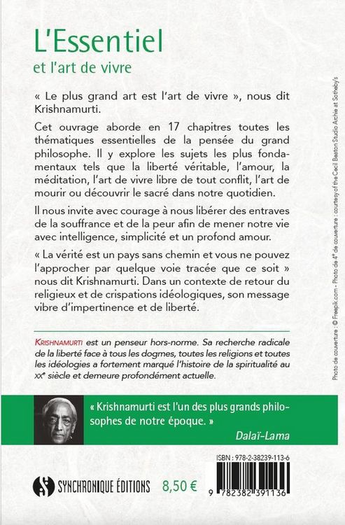 Produktbild: L'essentiel et l'art de vivre